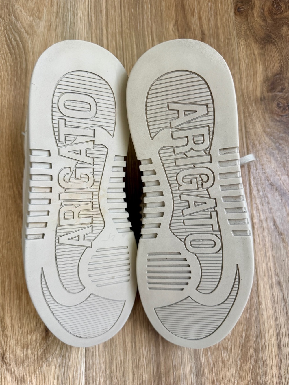Axel Arigato Cream Light Tan Suede Leather Platform Sneakers Size 10 - Picture 5 of 9